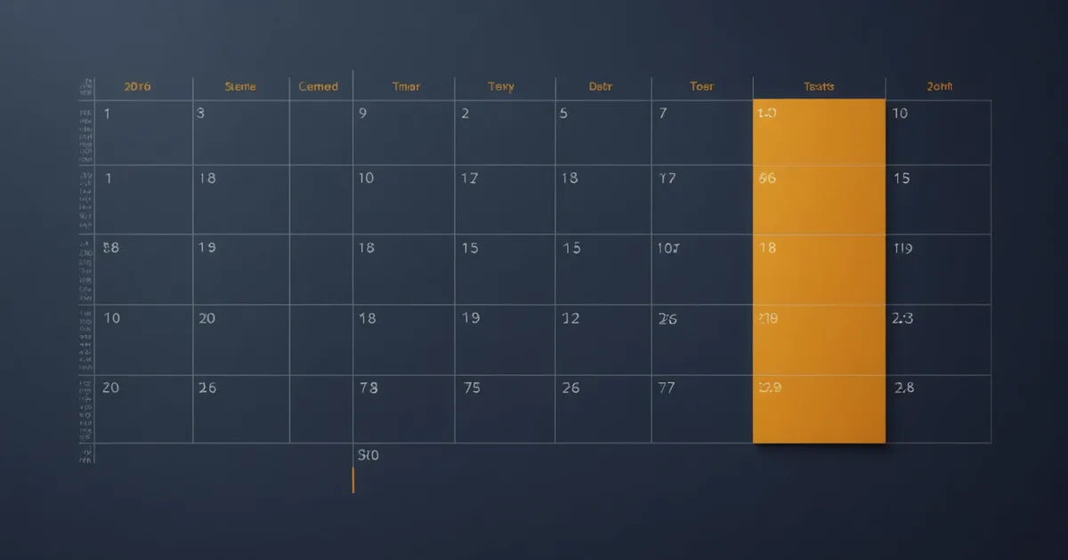 Calendar with a 90-day countdown marked for a contract renewal